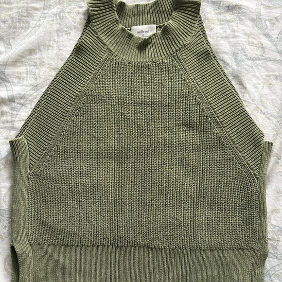 Wilfred, Green, Crop Sleeveless top, Size: XS - Picture 1 of 4